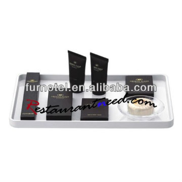 P134 High Quality Acrylic Oblong Hotel Bathroom Accessories Tray